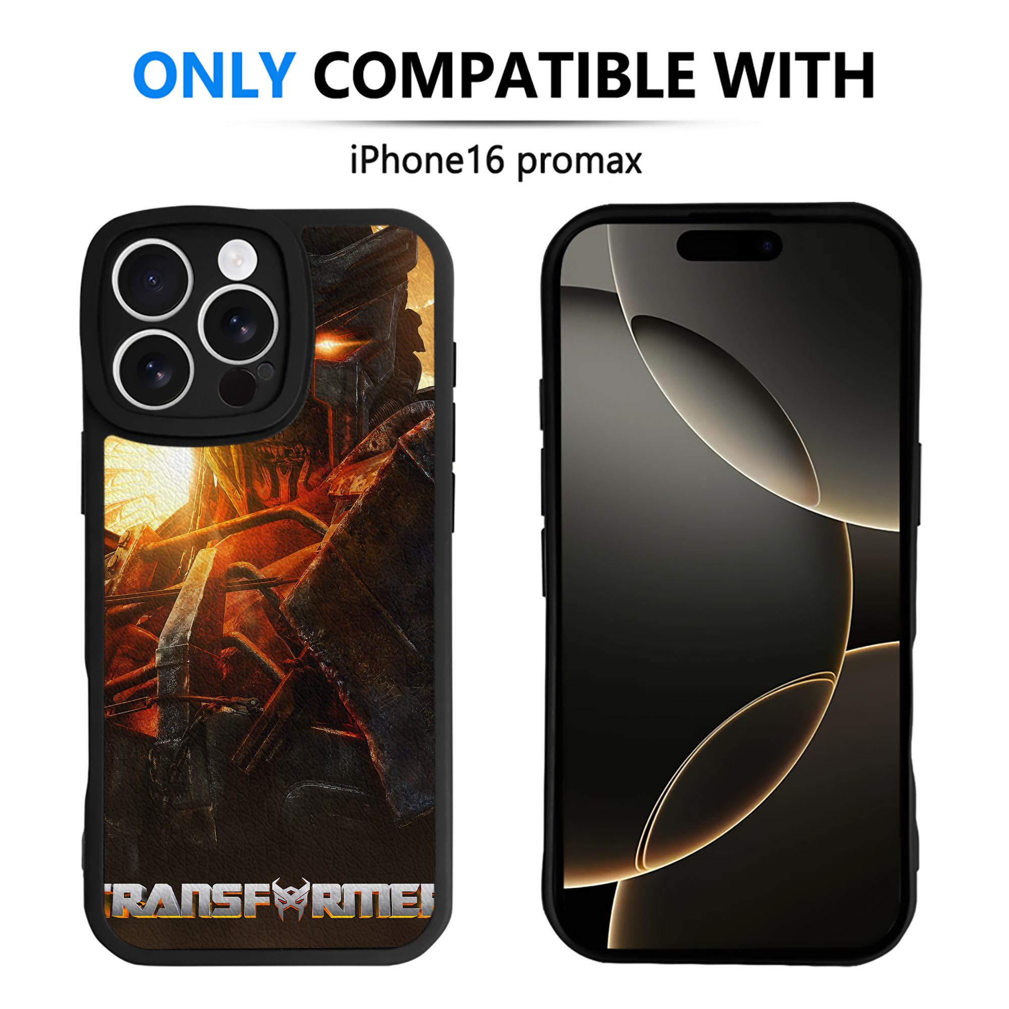 （画像用） Transformers トランスフォーマー 【iPhone 16シリーズ対応】シリコンスマホケース（レザー調） 材質：シリコン